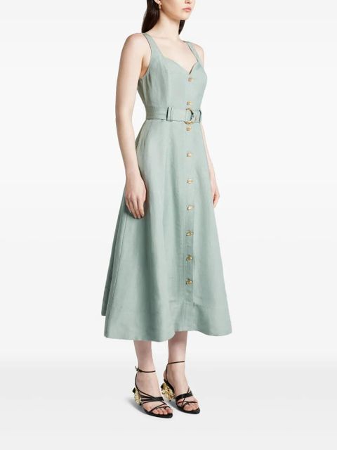 Aje belted midi dress - Green