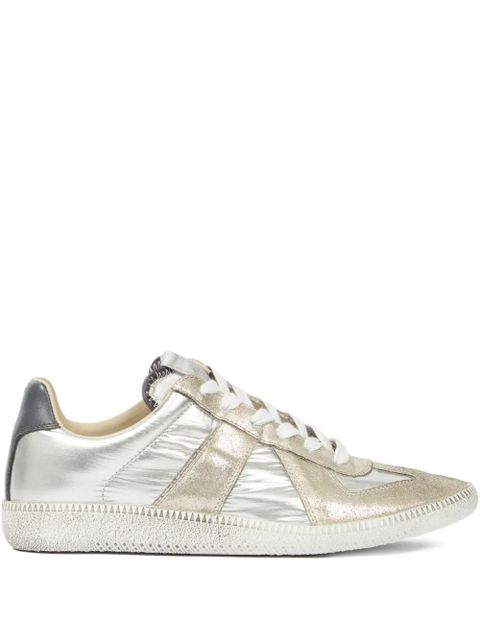 Maison Margiela Metallic leather low-top sneakers - Gold - zdjęcie produktu nr 1