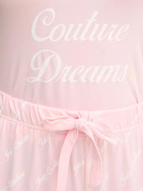 Juicy Couture piżama JUICY WISHES SHORTSLEEVE PYJAMA SET damska kolor różowy JCLPJ125663