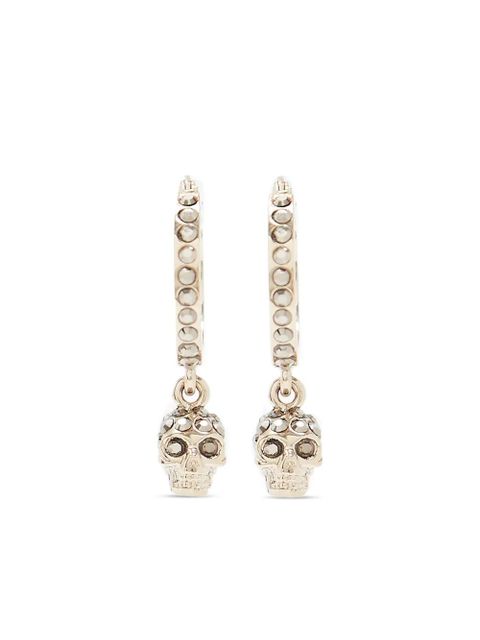 Alexander McQueen skull hoop earrings - Gold - zdjęcie produktu nr 1