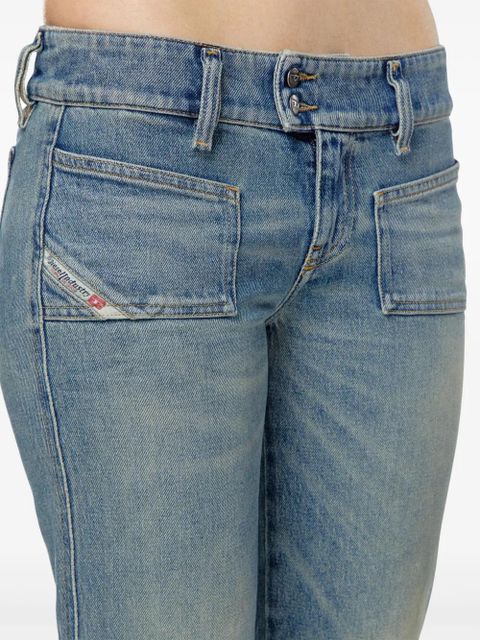 Diesel D-Hush low-rise bootcut jeans - Blue