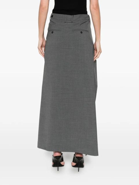 MM6 Maison Margiela wrap-tie maxi skirt - Grey