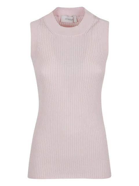 Sportmax ribbed sleeveless top - Pink - zdjęcie produktu nr 1