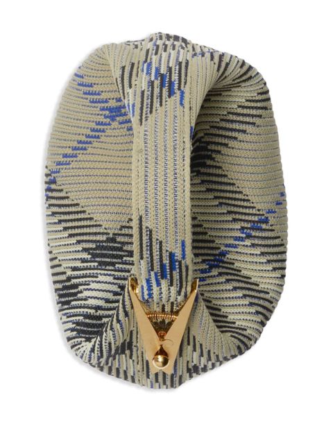 Burberry mini Peg checked tote bag - Green