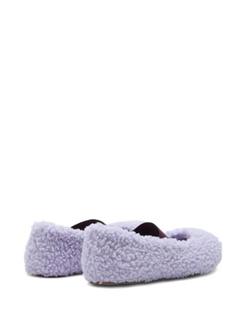 Moon Boot shearling ballerina flats - Purple - zdjęcie produktu nr 2
