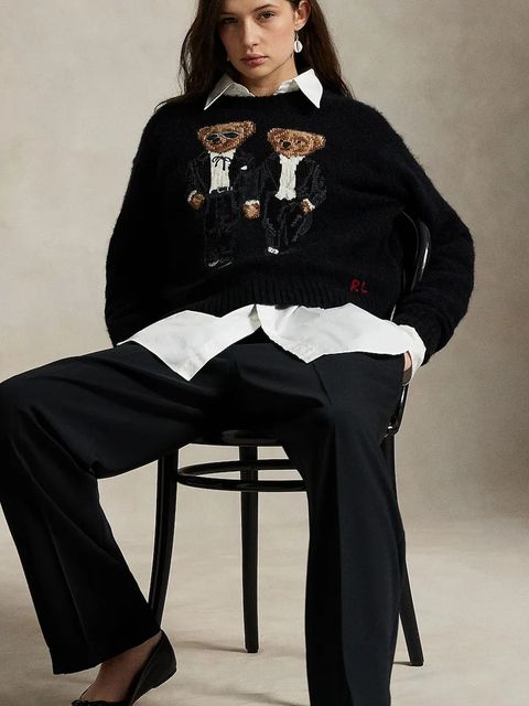 Polo Ralph Lauren sweter z dodatkiem wełny damski kolor czarny 211978619 - zdjęcie produktu nr 2