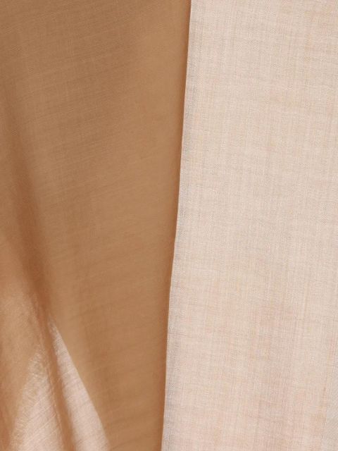 Loro Piana crest fringed shawl - Neutrals - zdjęcie produktu nr 2