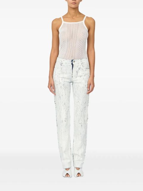 MM6 Maison Margiela coated jeans - White