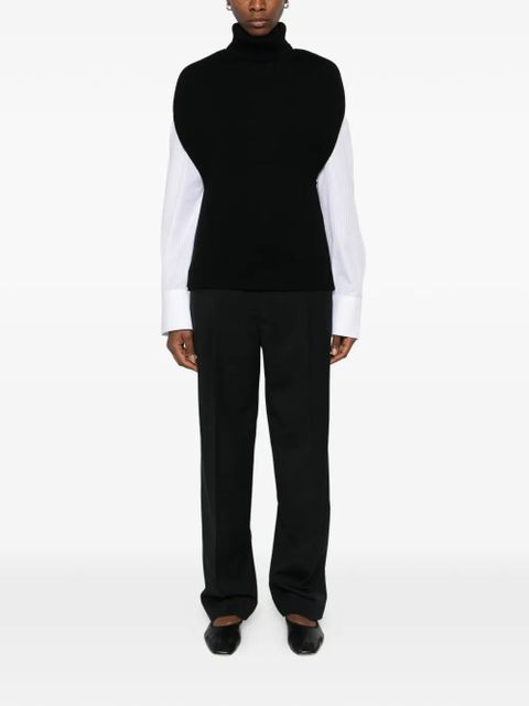 TOTEME double-knit vest - Black