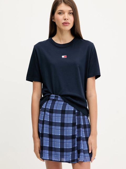 Tommy Jeans t-shirt bawełniany damski kolor granatowy DW0DW22202 - zdjęcie produktu nr 1