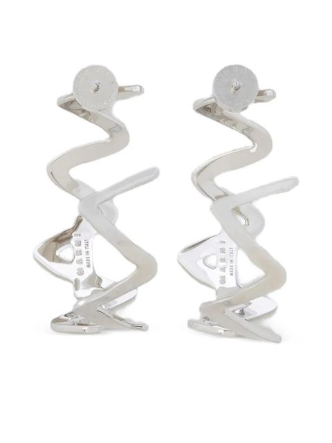 Marni logo earrings - Silver