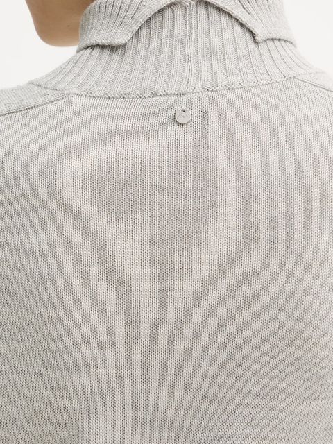 BOSS Orange sukienka z wełną kolor szary maxi prosta 50548961