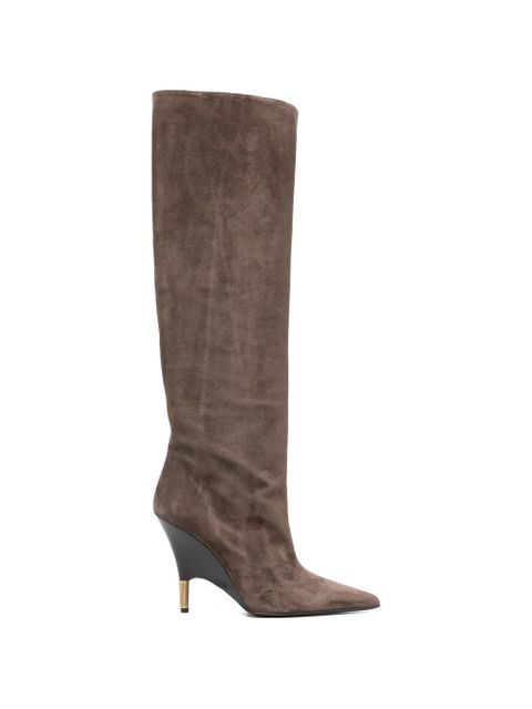 KHAITE Bella knee-high boots - Brown - zdjęcie produktu nr 1