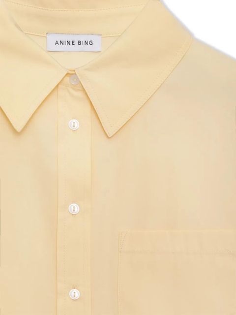 ANINE BING Mika long-sleeve shirt - Yellow