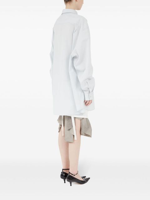 Maison Margiela long-length cotton shirt - White