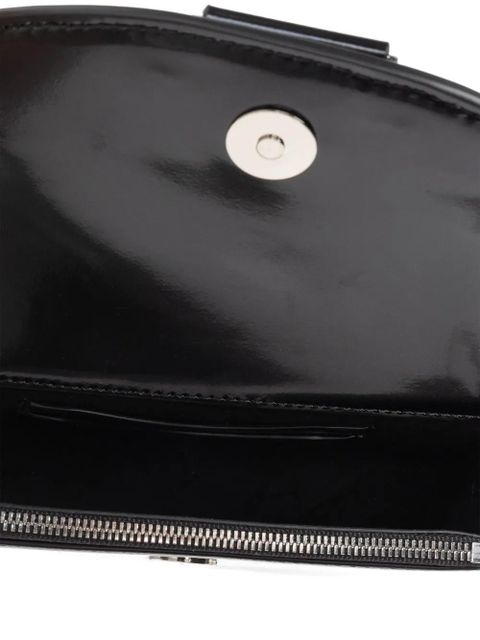 GANNI chain-strap half-moon mini bag - Black