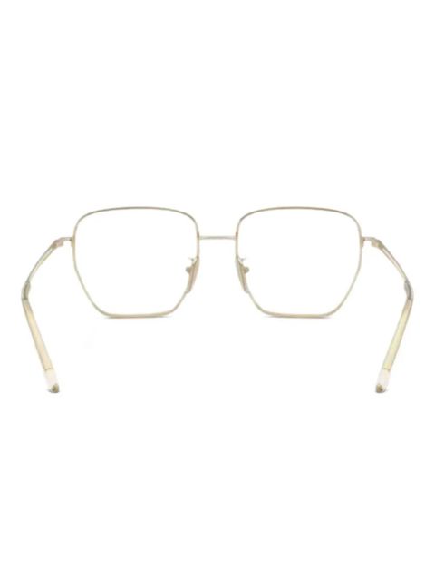 Prada Eyewear geometric optical glasses - Gold - zdjęcie produktu nr 2