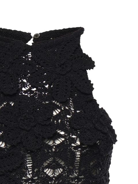 PINKO crochet tank top - Black