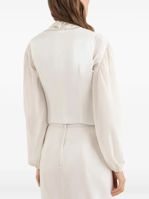 Dolce & Gabbana buttoned gilet - White