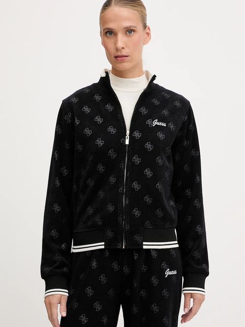 Guess bluza PAULINA damska kolor czarny wzorzysta V5BQ01 K1902 - zdjęcie produktu nr 1