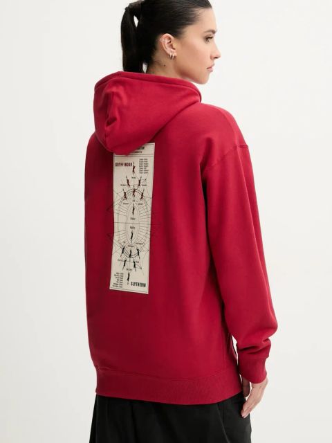 Puma bluza bawełniana PUMA x HARRY POTTER kolor bordowy z kapturem z aplikacją 630093