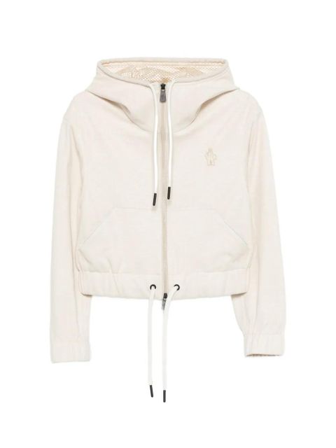 Moncler Grenoble zip-up hoodie - Neutrals - zdjęcie produktu nr 1