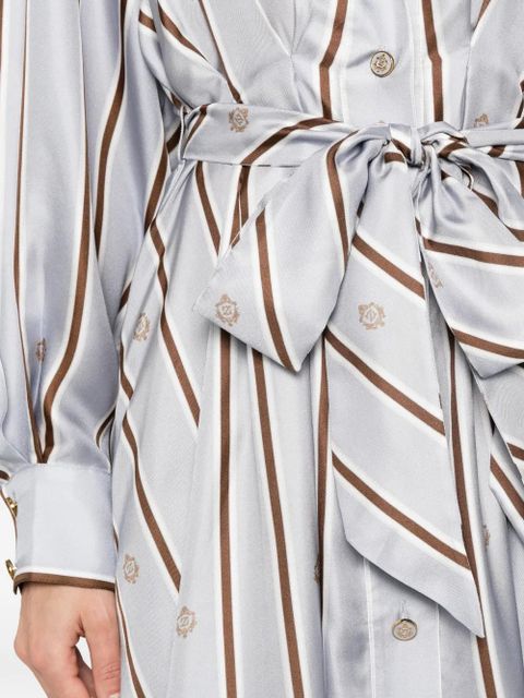 ZIMMERMANN striped tie dress - Blue