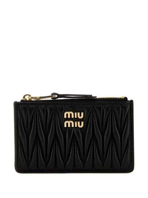 Miu Miu leather cardholder - Black - zdjęcie produktu nr 1