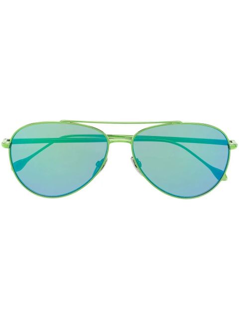 Isabel Marant Eyewear Milo pilot-frame sunglasses - Green - zdjęcie produktu nr 1