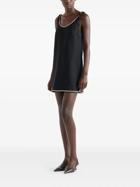 Prada beaded tie-strap mini dress - Black - zdjęcie produktu nr 2