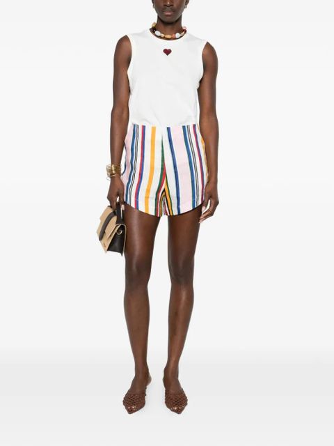 PINKO heart tank top - White