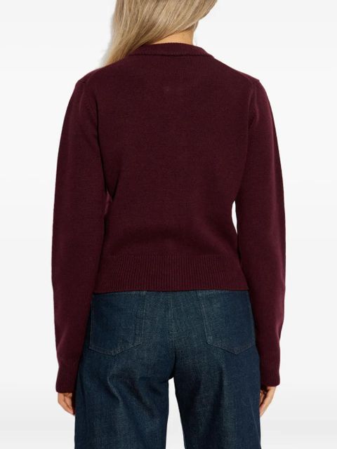 AMI Paris button embroidered cardigan - zdjęcie produktu nr 2