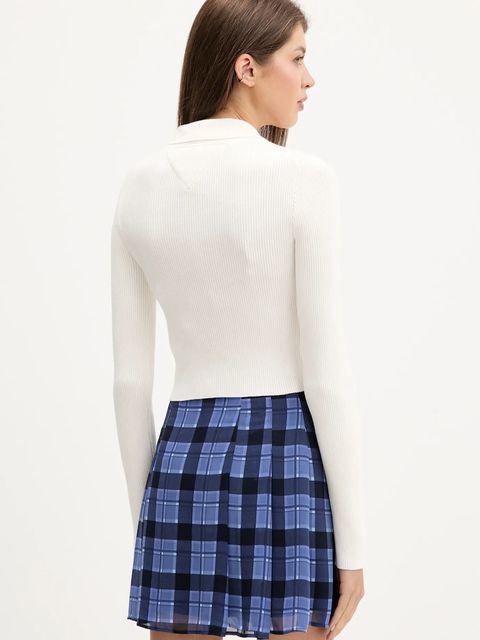 Tommy Jeans sweter damski kolor beżowy lekki DW0DW21829 - zdjęcie produktu nr 2