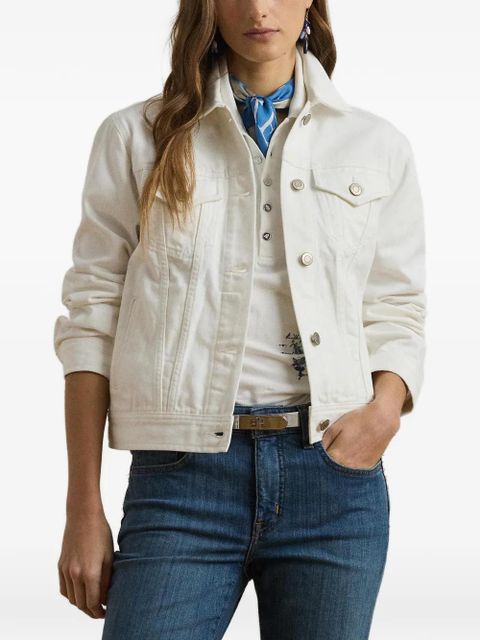 Lauren Ralph Lauren button-up denim jacket - White