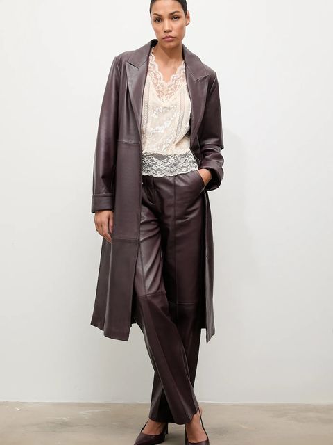 Answear.LAB bluzka welurowa damska kolor beżowy gładka - zdjęcie produktu nr 2