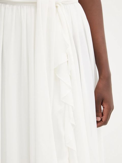 Bardot spódnica kolor biały midi rozkloszowana 60042SB - zdjęcie produktu nr 2