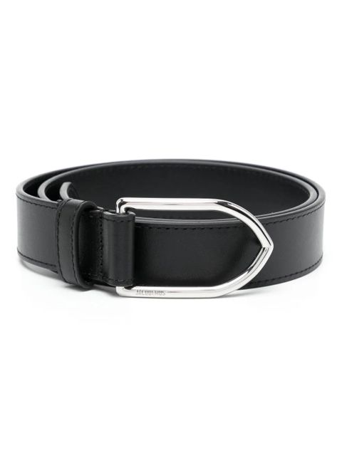 Jacquemus logo-engraved leather belt - Black - zdjęcie produktu nr 1