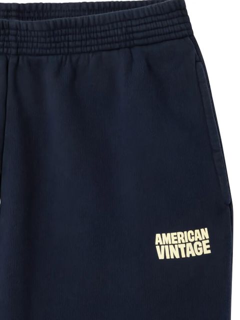 American Vintage Plizzy elasticated-waistband track pants - Blue - zdjęcie produktu nr 2