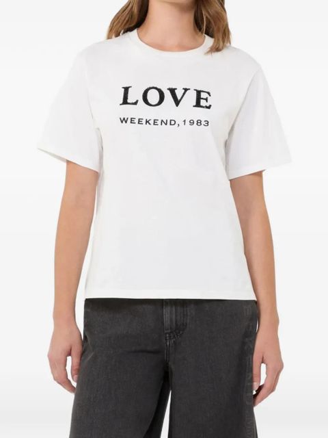 Max Mara graphic-print T-shirt - White - zdjęcie produktu nr 2