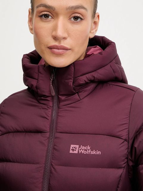Jack Wolfskin kurtka sportowa puchowa Nebelhorn kolor fioletowy A61829