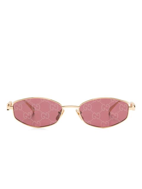 Gucci Eyewear geometric-frame sunglasses - Gold - zdjęcie produktu nr 1