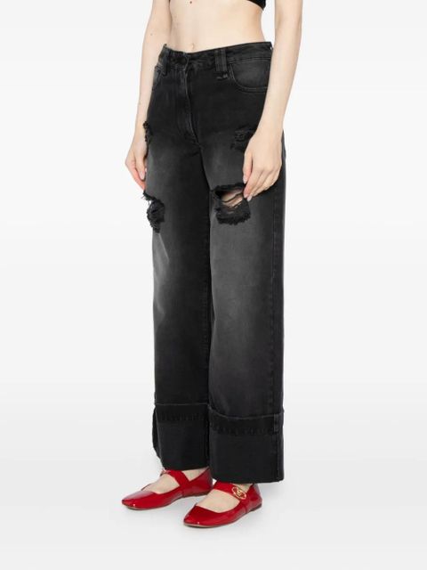 Simone Rocha embellished straight-leg jeans - Black - zdjęcie produktu nr 2