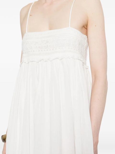 Posse Danielle lace-trim maxi dress - Neutrals