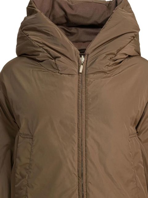 Max Mara reversible hooded zip down jacket - Brown