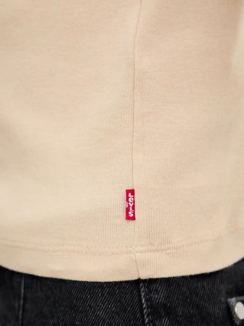 Levi's t-shirt bawełniany damski kolor beżowy A8798