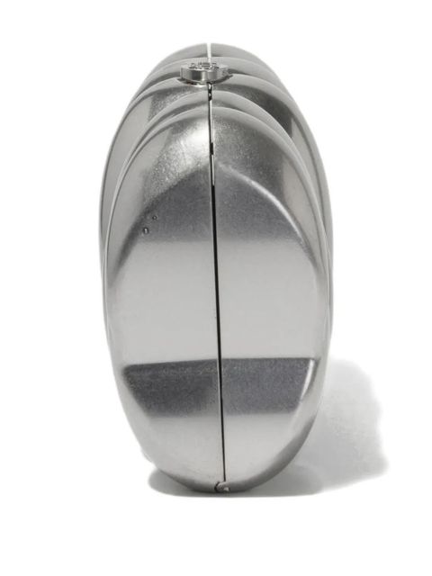 Simkhai Reya sculpted clutch bag - Silver