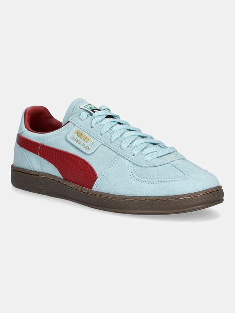 Puma sneakersy zamszowe Super Team SD kolor turkusowy 398528 - zdjęcie produktu nr 1