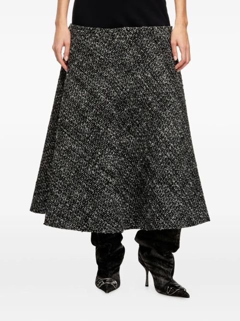 Diesel panelled high-waisted midi skirt - Grey - zdjęcie produktu nr 1