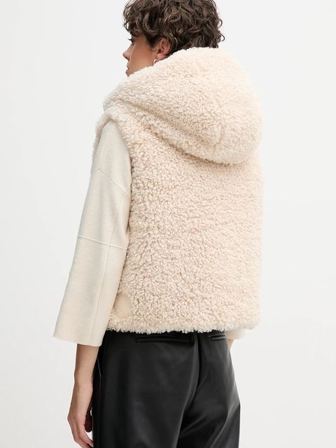 Save The Duck bezrękawnik AYLA kolor beżowy zimowy D82501W.CURL21