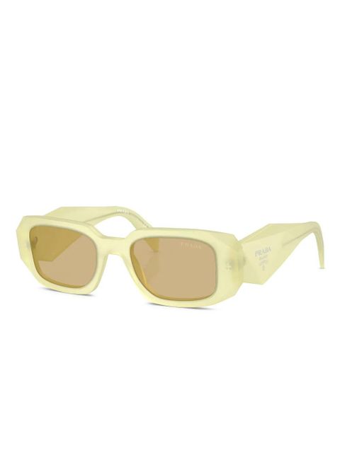 Prada Eyewear Symbole geometric-frame sunglasses - Yellow